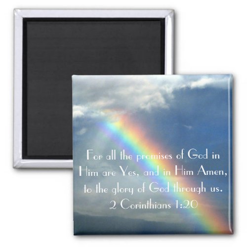 Gods Promises bible verse poster Magnet