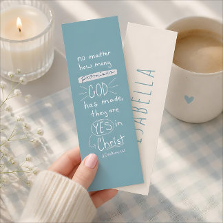 God's Promises Inspirational Christian Bookmark