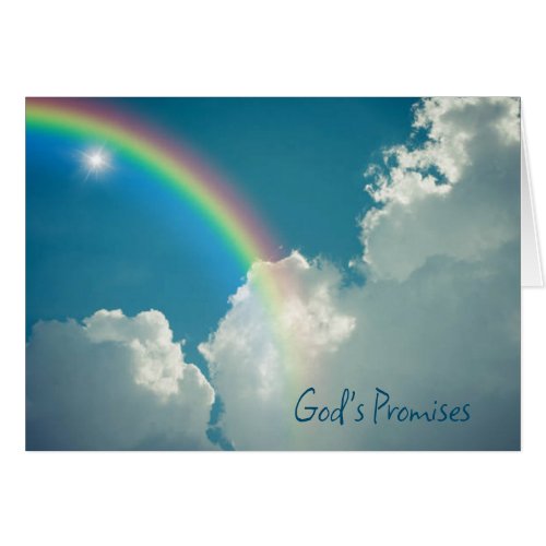 Gods Promises Rainbow Sky Christian