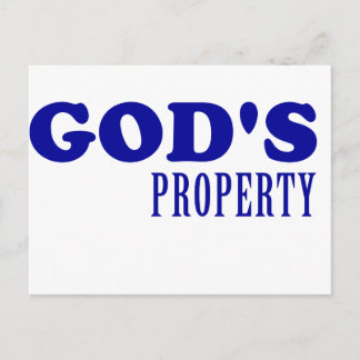 God's Property Postcard