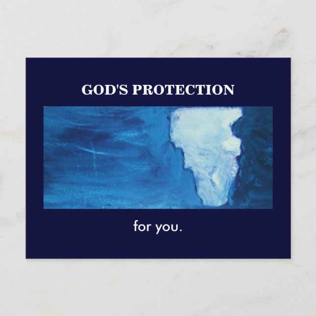 GOD'S PROTECTION POSTCARD (Front)