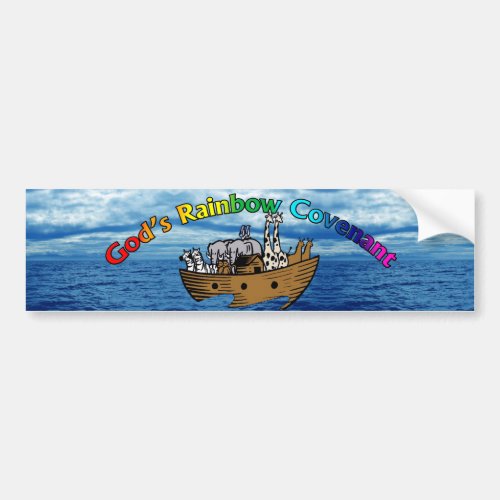 Gods Rainbow Covenant Bumper Sticker