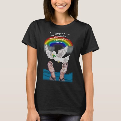 Gods Rainbow  Dove T_shirt