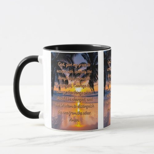 Gods Serenity Prayer Two_Tone Mug