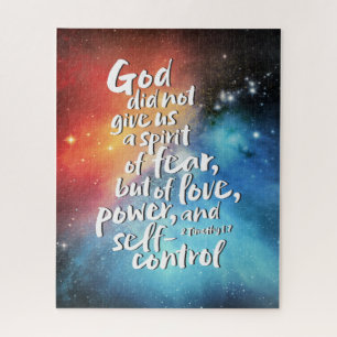 GOD's Spirit of Love - NO FEAR - Christian Jigsaw Puzzle
