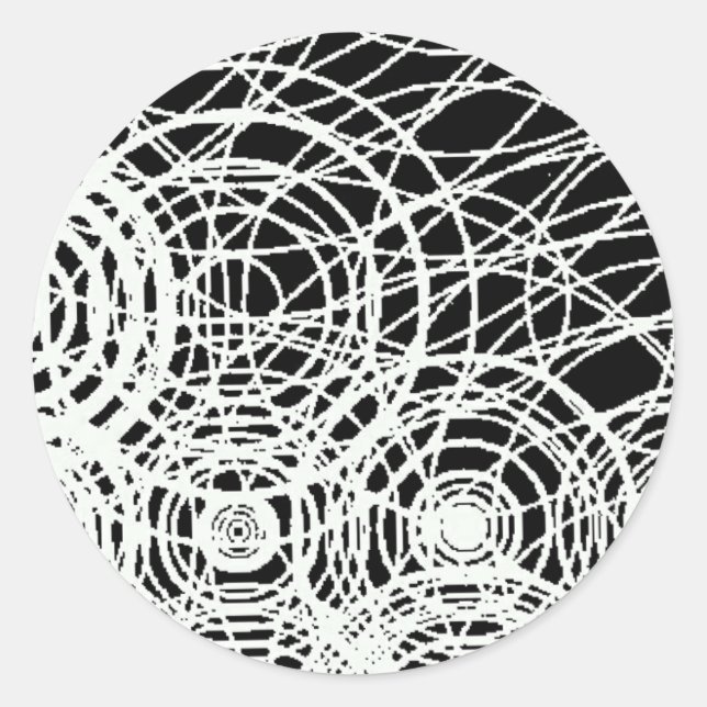 gods touches the black water classic round sticker (Front)