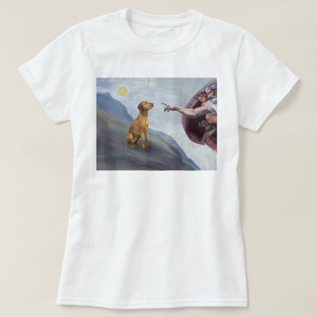 God's Vizsla T-Shirt (Design Front)