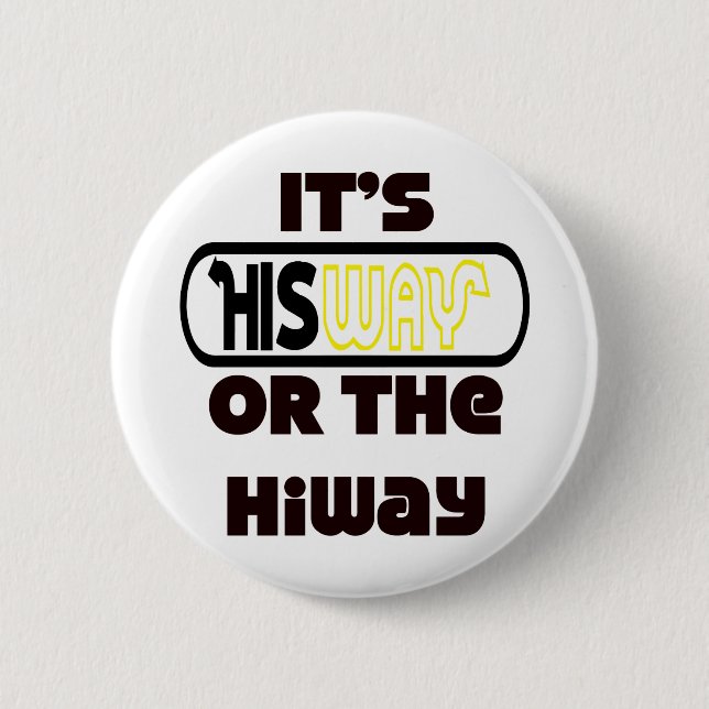God's Way Christian Button (Front)
