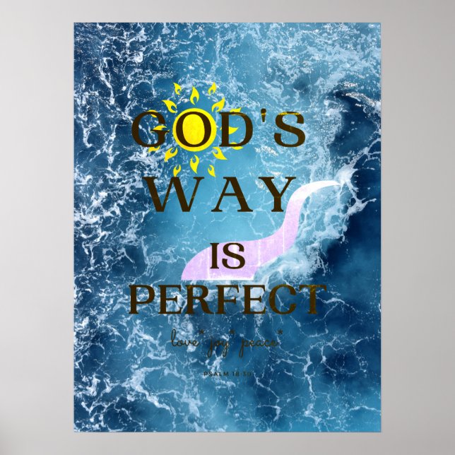 God's Way Is Perfect Poster (Front)
