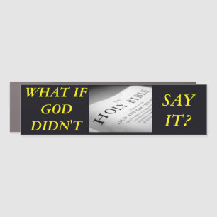 God's Word 3" X 11" Traditional Bumper Car Magnet