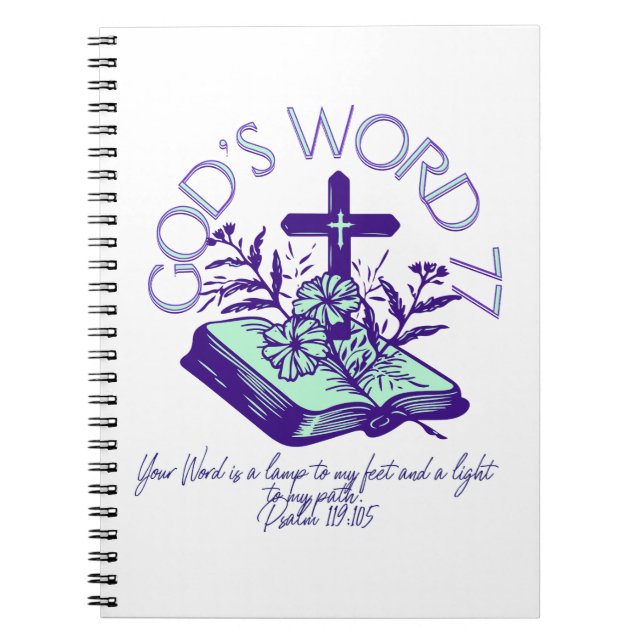 God's Word 77 Psalm Scripture Notebook (Front)