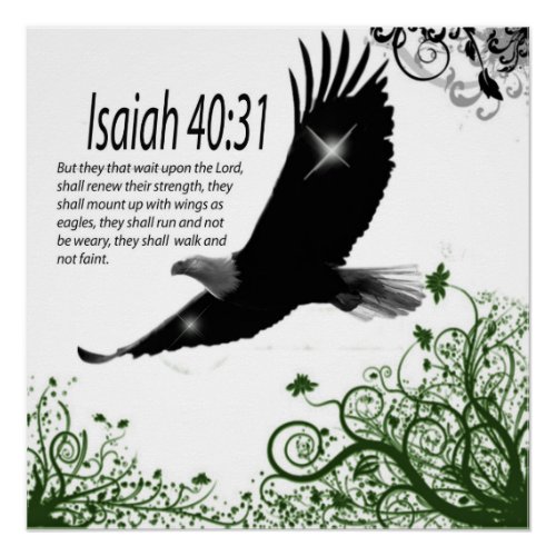 Gods Word _  Poster_Isaiah 4031 Poster