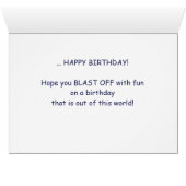 Godson 5th Birthday Planets in Outer Space (Inside Horizontal (Bottom))