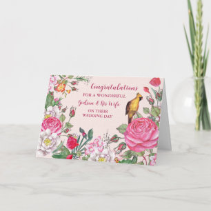 Godson and His Wife Wedding Day Congratulations Card