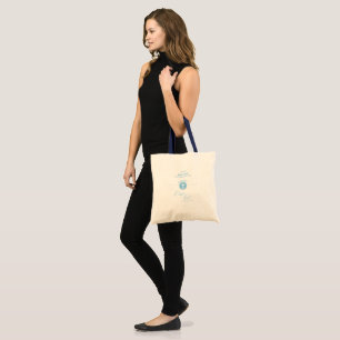 Godson Baptism Blue Child of God Personalized Tote Bag