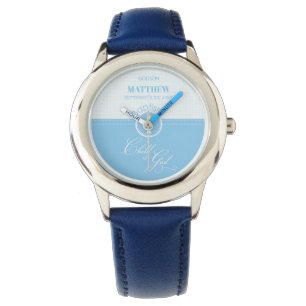 Godson Baptism Blue Child of God Personalized Watch