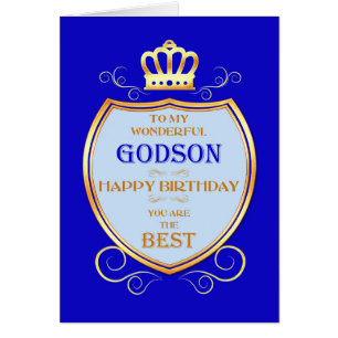 Godson Birthday with Shield Cards