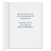 Godson First Confession with Lamb and Cross Cards (Inside (Right))
