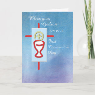 Godson, First Holy Communion, Blue Card