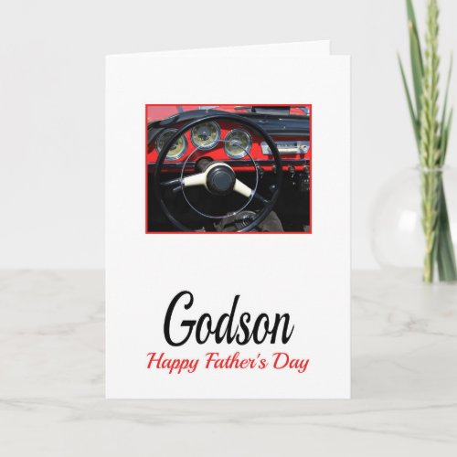 Godson  Happy Fathers Day Card