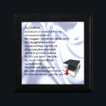 Godson poem - Graduation design Jewelry Box<br><div class="desc">A great gift for a godson on their graduation</div>