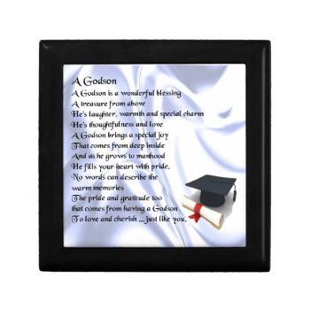Godson Poem - Graduation Design Jewelry Box by Lastminutehero at Zazzle