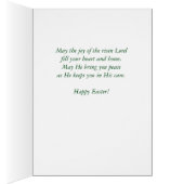 Godson Teal Blue Flowers with Cross Easter (Inside (Right))