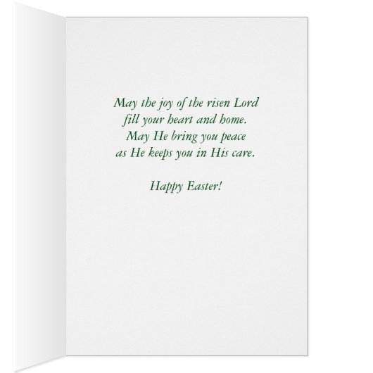 Godson Teal Blue Flowers with Cross Easter (Inside (Right))