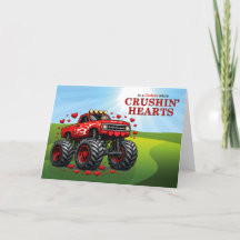 Godson Valentine Monster Truck Crushin' Hearts