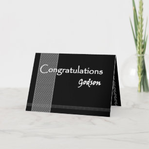 GODSON Wedding Congratulations Card