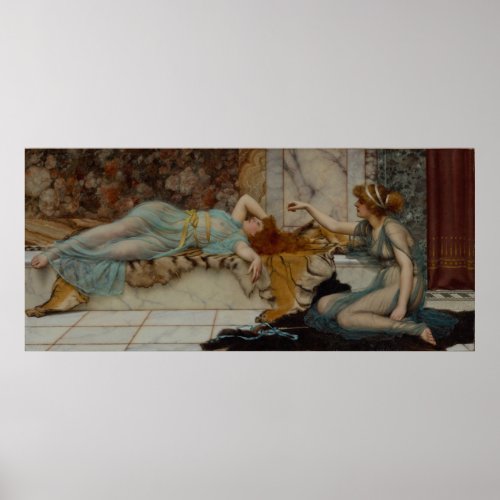 Godward _ Mischief and Repose 1895 Poster