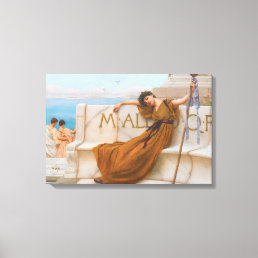 Godward Priestess of Bacchus Painting Canvas Print