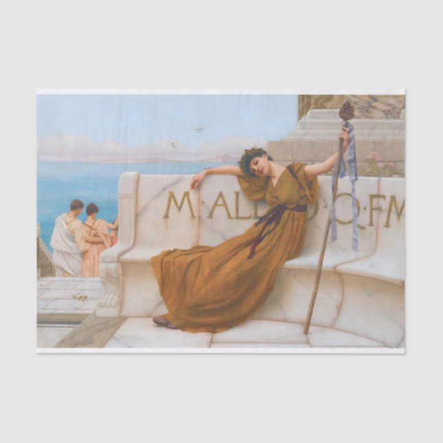 Godward Priestess of Bacchus Painting Tissue Paper (Front)