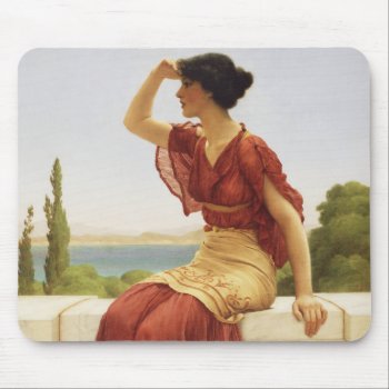 Godward The Signal Beautiful Woman Portrait Art Mouse Pad by Then_Is_Now at Zazzle