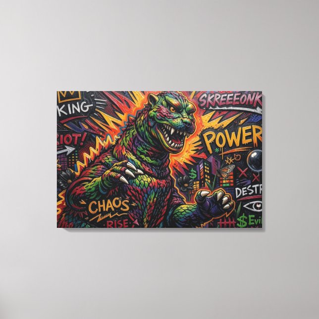 GODZILLA. CANVAS PRINT (Front)