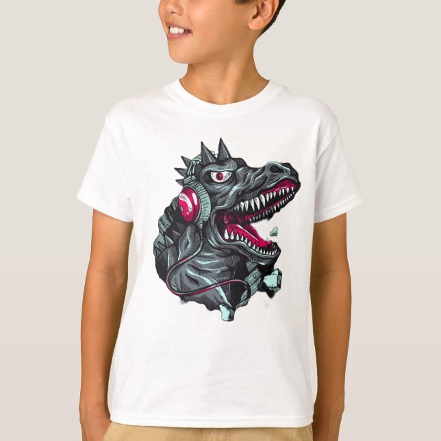 Godzilla Kids T-Shirt Design (Front)