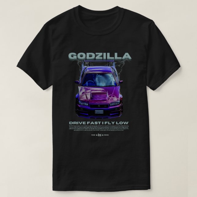 GODZILLA R34 | T-SHIRT BLACK (Design Front)