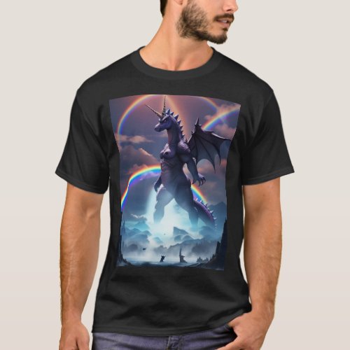 Godzilla Unicorn T_Shirt