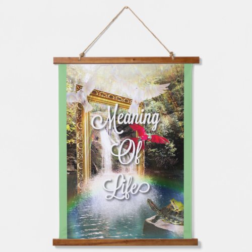 Goergia Falls Wood Topped Wall Tapestry