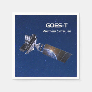 GOES-T Weather Satellite Napkins