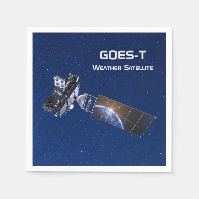 GOES-T Weather Satellite Napkins (Front)