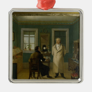 Goethe Dictating to his Clerk John, 1834 Metal Ornament