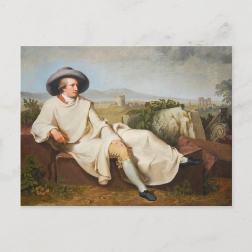 Goethe in the Roman Campagna by Tischbein 1787 Postcard