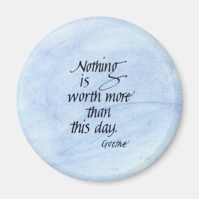 Goethe quote magnet (Front)