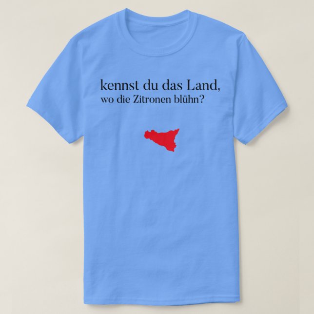 Goethe Sicily Zitrone T-Shirt (Design Front)