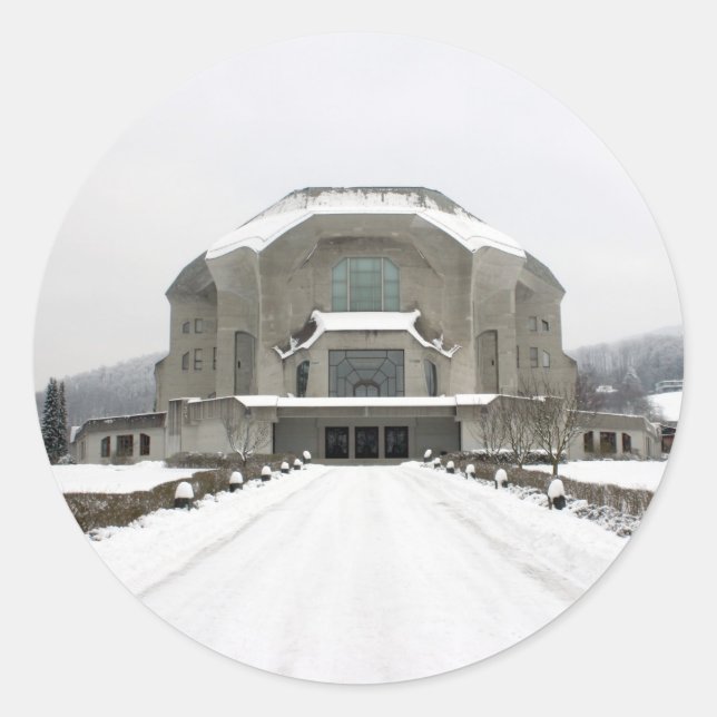 Goetheanum, Dornach, Basel, Switzerland Classic Round Sticker (Front)