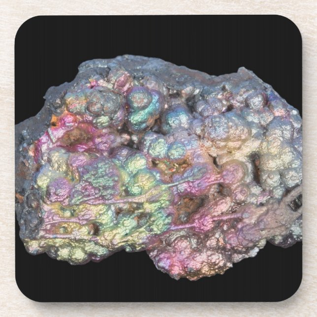 Goethite Showing Iridescence Beverage Coaster (Front)