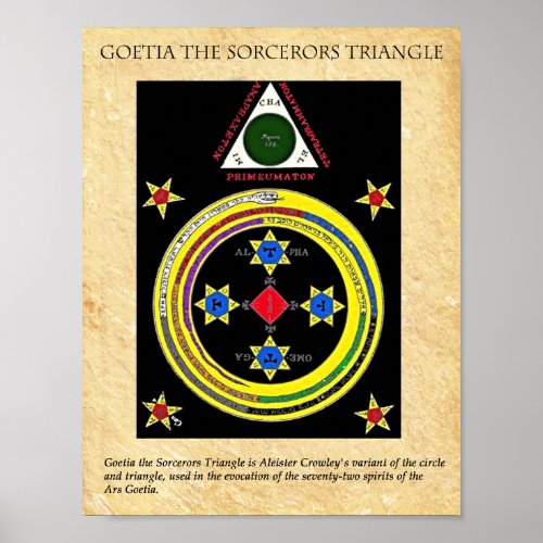 GOETIA the SORCERORS TRIANGLE Poster