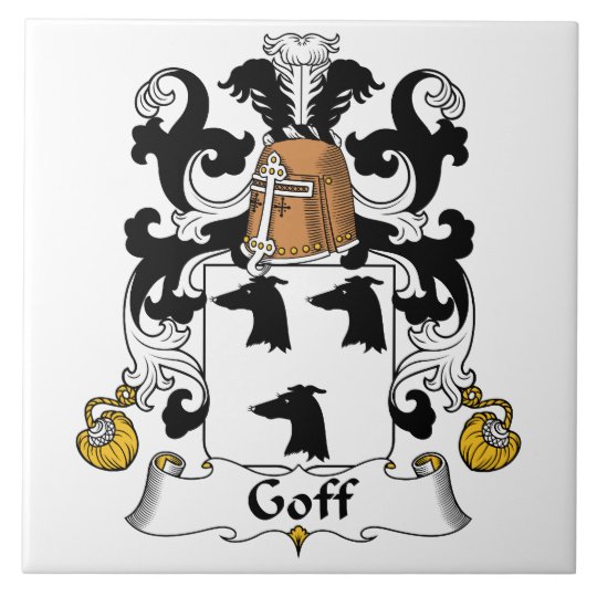 Goff Family Crest Tile | Zazzle.com