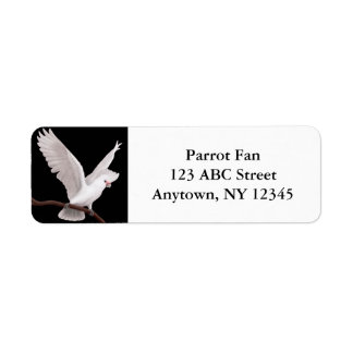 Goffin's Cockatoo Customizable Label